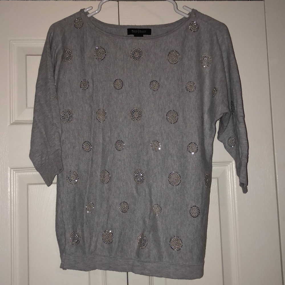 White House Black Market gray sweater